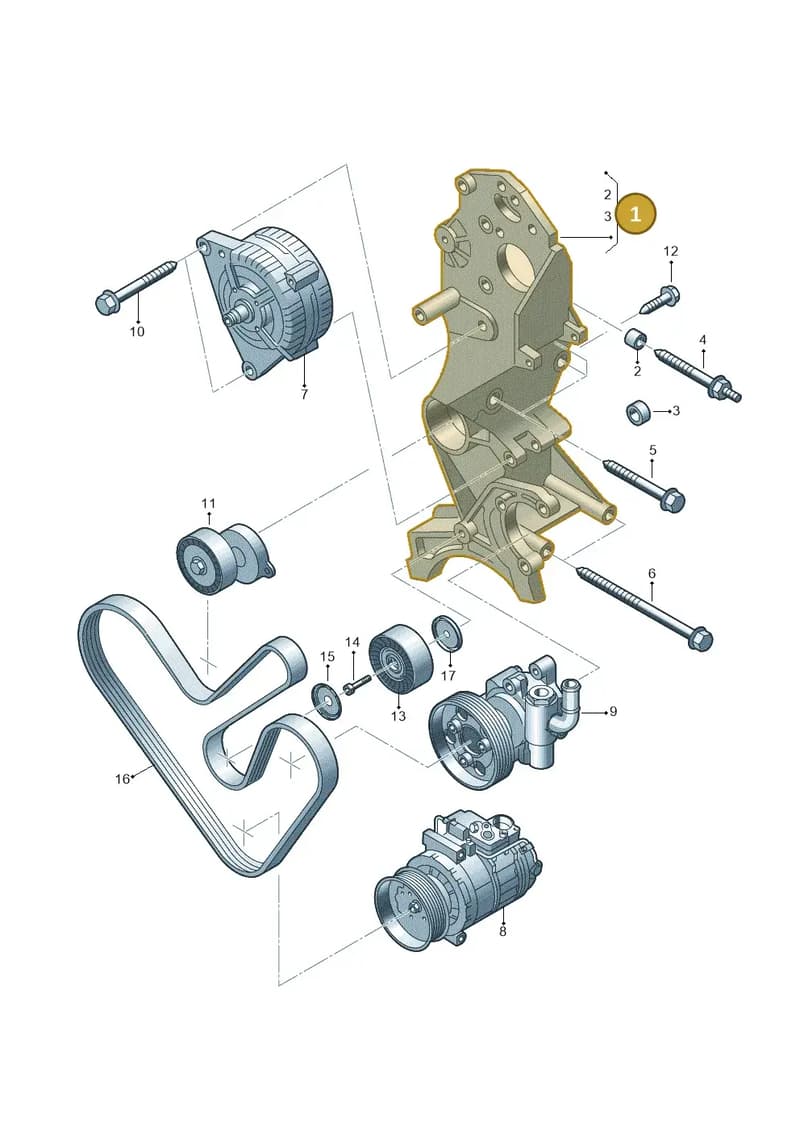 03L903139H — SEAT Exeo ST Reference (2008-2011) diagram 679903400, position 1