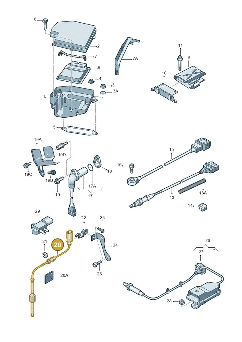 03L906088FH — SEAT Exeo ST Reference (2008-2011) diagram 249906100, position 20