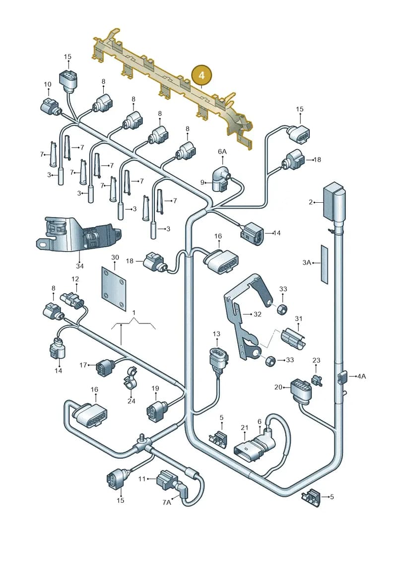 03L971824H — SEAT Alhambra Stylance (2010-2013) diagram 634971080, position 4