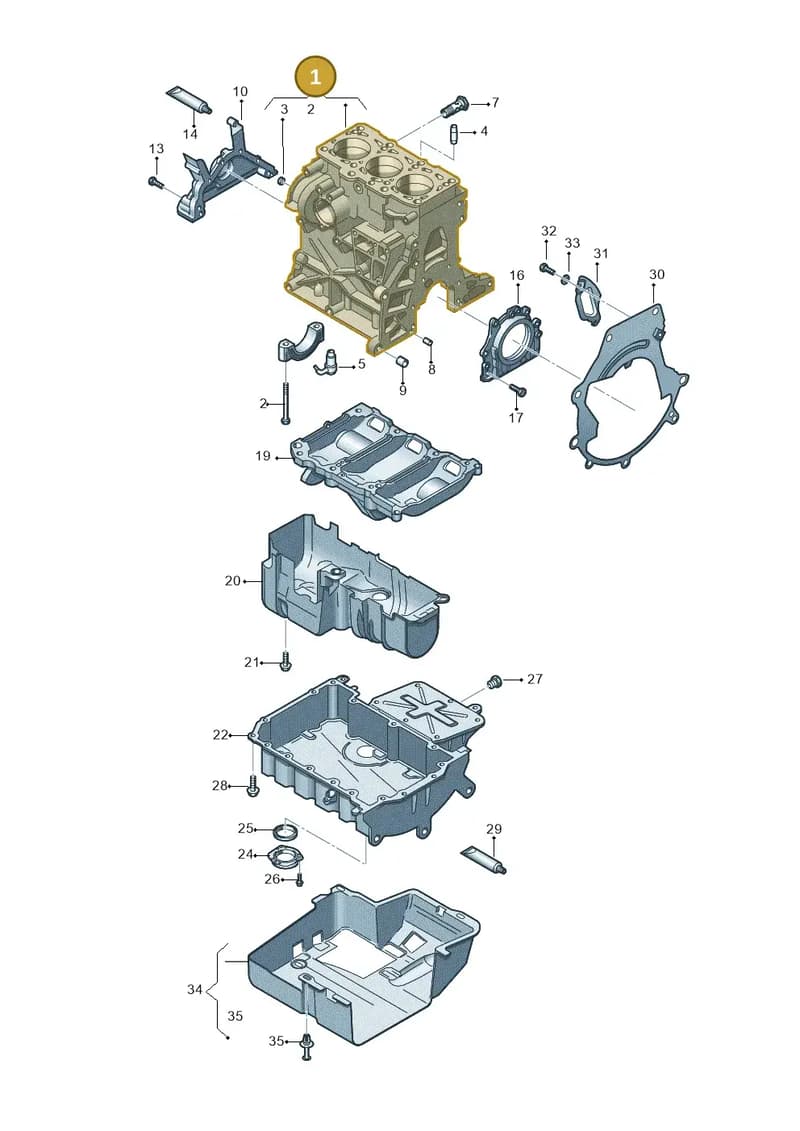 03P103011A — SEAT Ibiza Reference (2012-2012) diagram 672103150, position 1