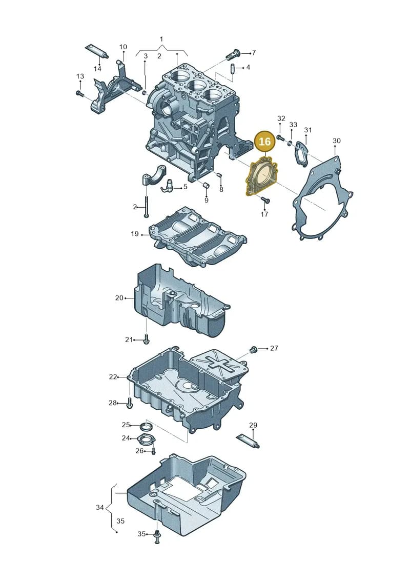 03P103171 — SEAT Ibiza Reference (2012-2012) diagram 672103150, position 16