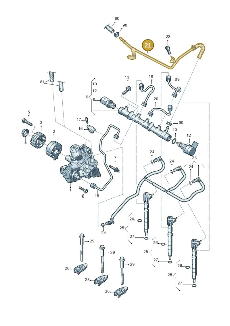 03P201360A — SEAT Ibiza Reference (2012-2012) diagram 677130300, position 21