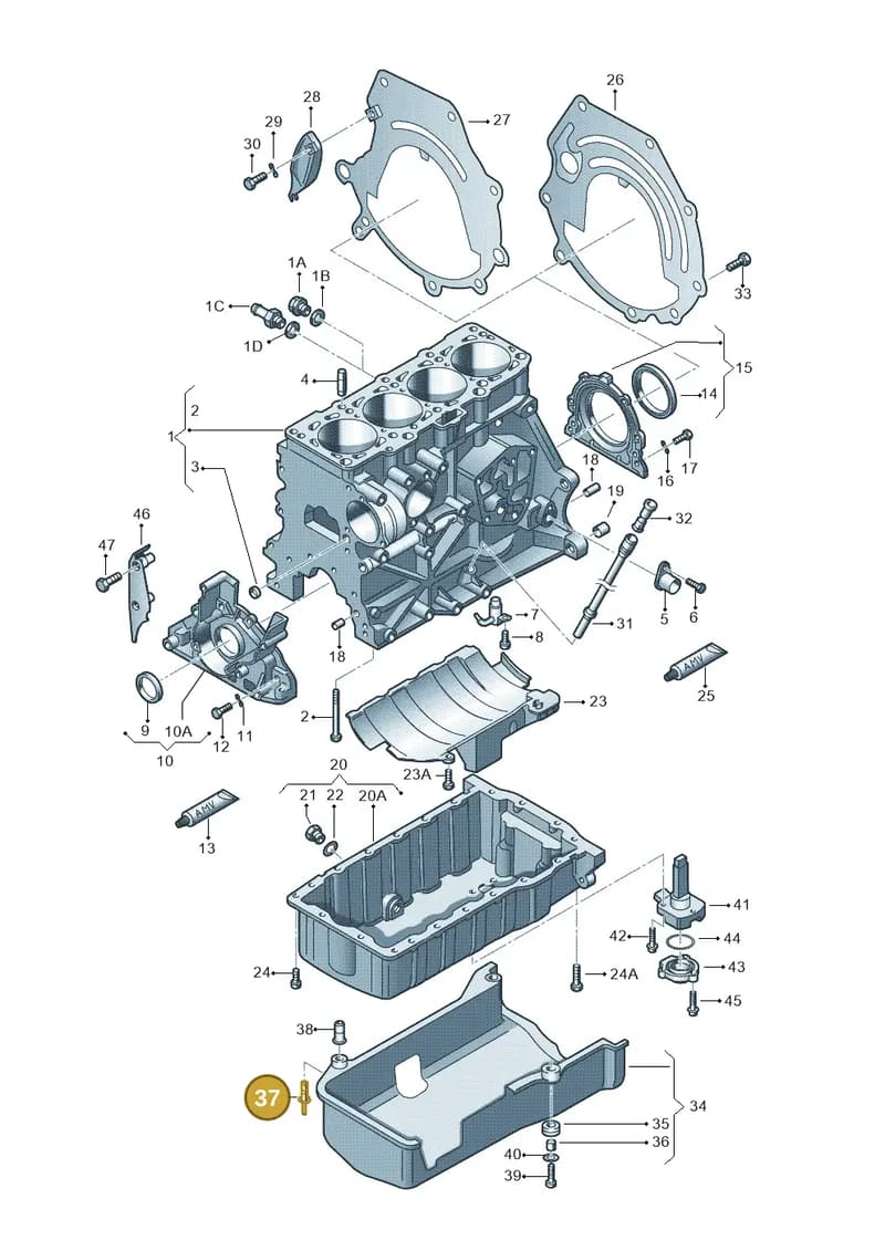 06A103952 — SEAT Ibiza Reference (2012-2012) diagram 194103150, position 37