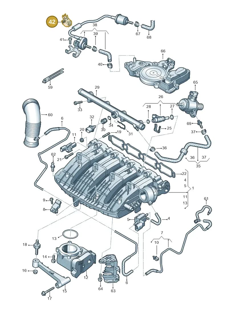 06L133689 — SEAT Leon ST Stylance (2016-2020) diagram 724133040, position 42