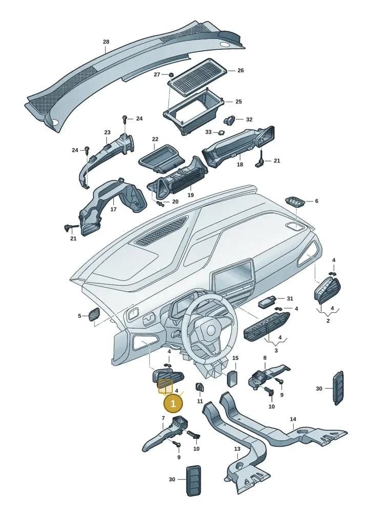 10F819203NBC — SEAT CUPRA Born (2021-) diagram 10a819300, position 1