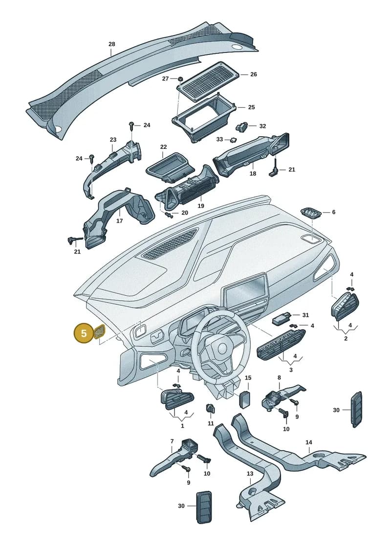 10F8197939B9 — SEAT CUPRA Born (2021-) diagram 10a819300, position 5
