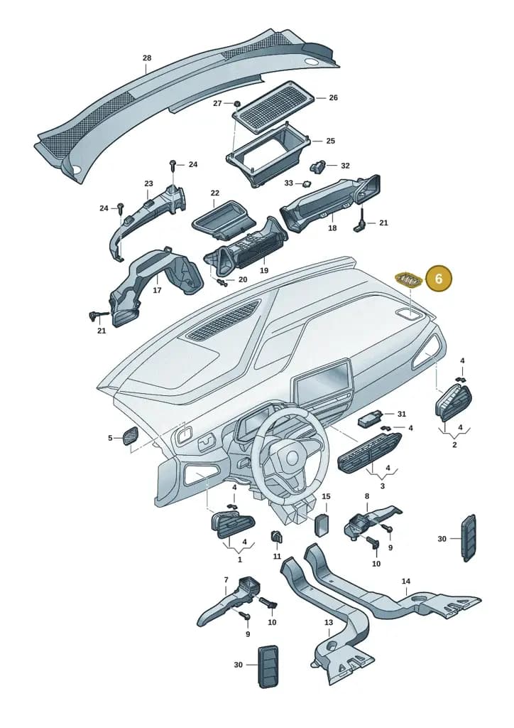 10F819794A9B9 — SEAT CUPRA Born (2021-) diagram 10a819300, position 6