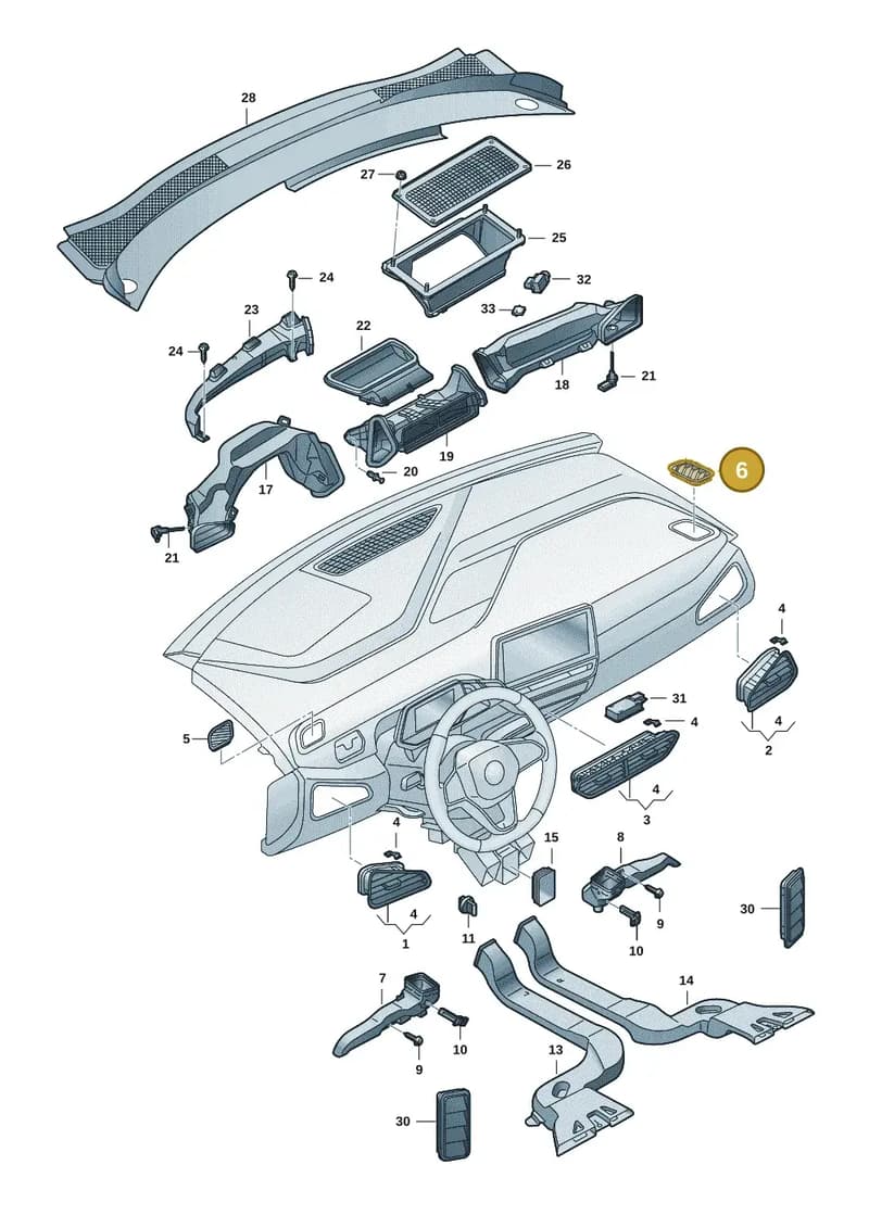 10F819794A9B9 — SEAT CUPRA Born (2021-) diagram 10a819300, position 6