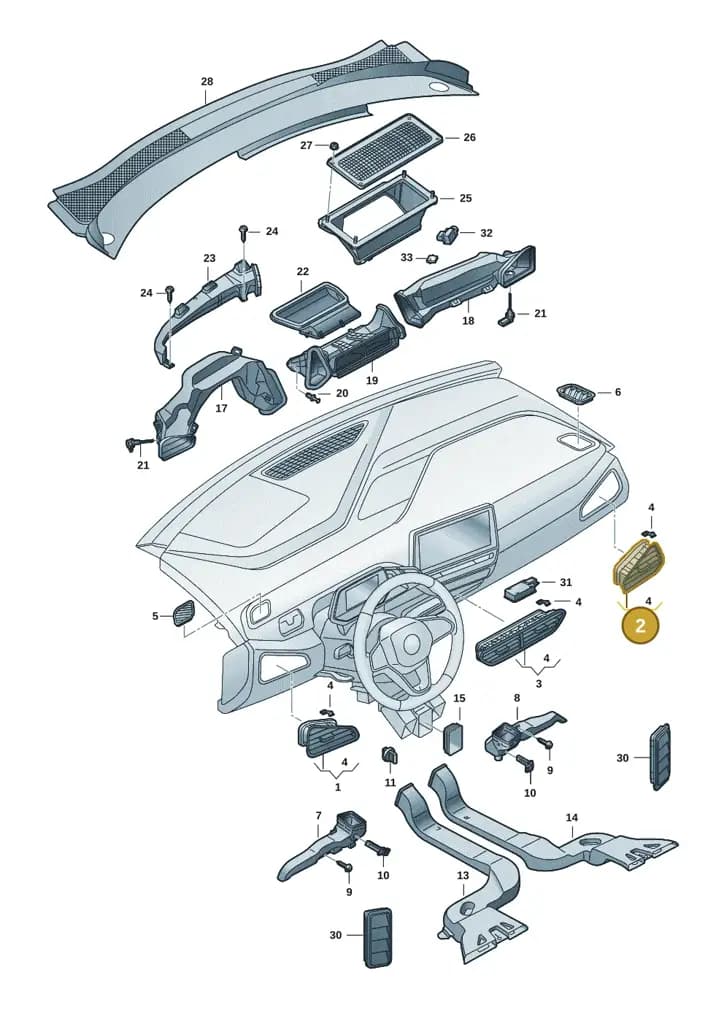 10F820902CZJX — SEAT CUPRA Born (2021-) diagram 10a819300, position 2