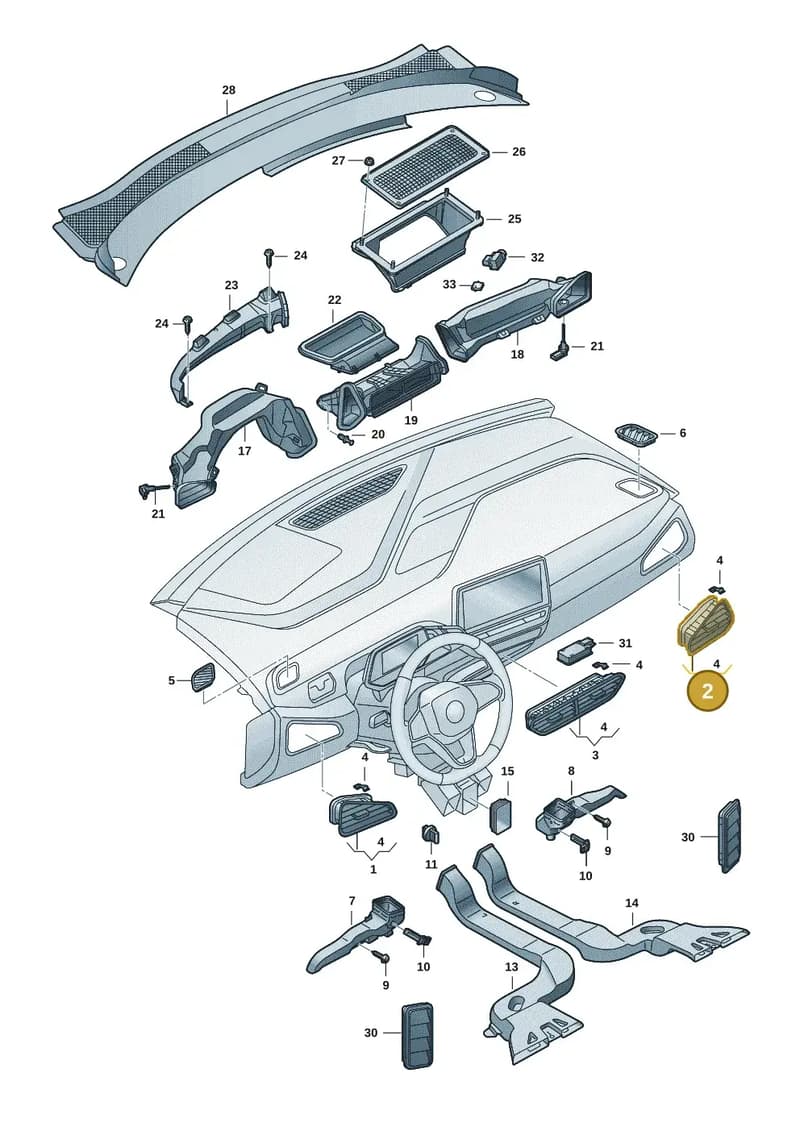 10F820902CZJX — SEAT CUPRA Born (2021-) diagram 10a819300, position 2