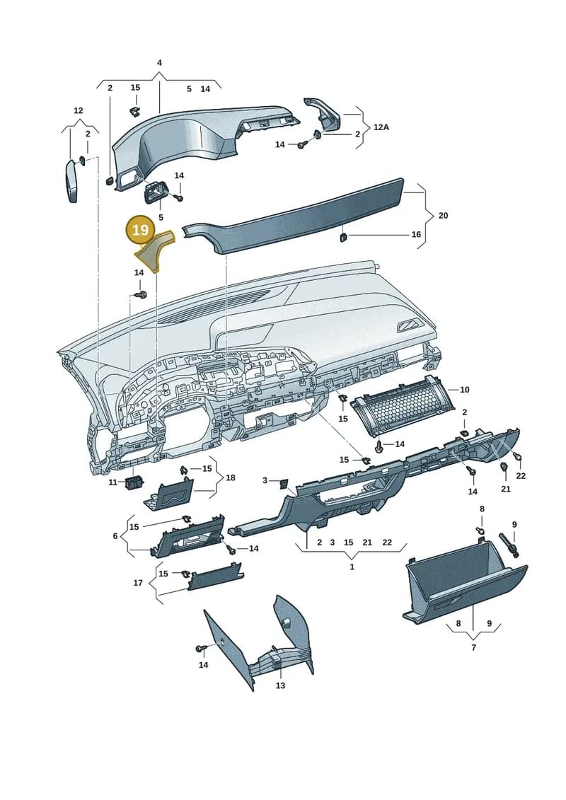10F8543778CJ — SEAT CUPRA Born (2021-) diagram 10s857020, position 19