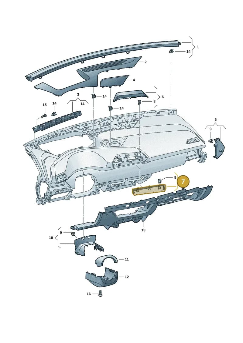 10F8572379B9 — SEAT CUPRA Born (2021-) diagram 10s857010, position 7