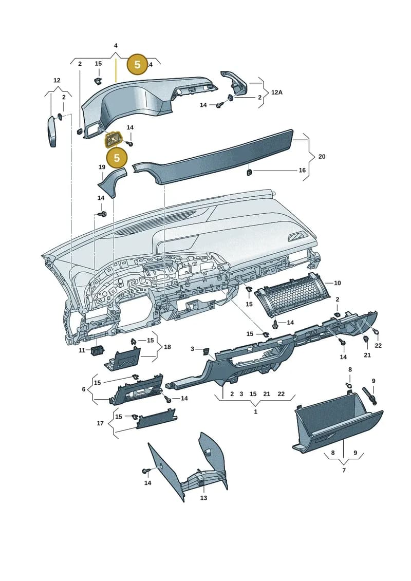10F8572899B9 — SEAT CUPRA Born (2021-) diagram 10s857020, position 5