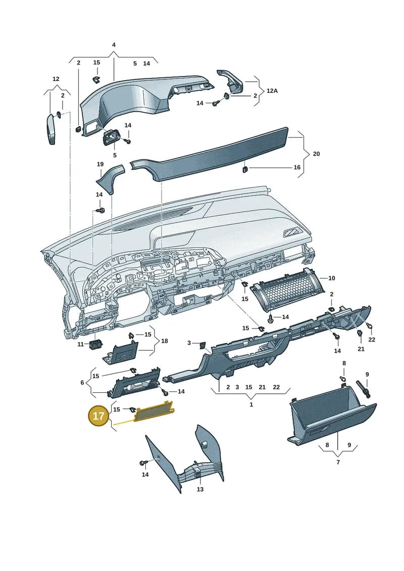 10F857919A82V — SEAT CUPRA Born (2021-) diagram 10s857020, position 17
