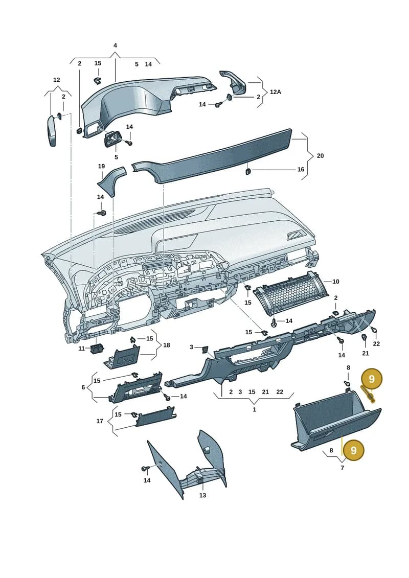 10F858309 — SEAT CUPRA Born (2021-) diagram 10s857020, position 9