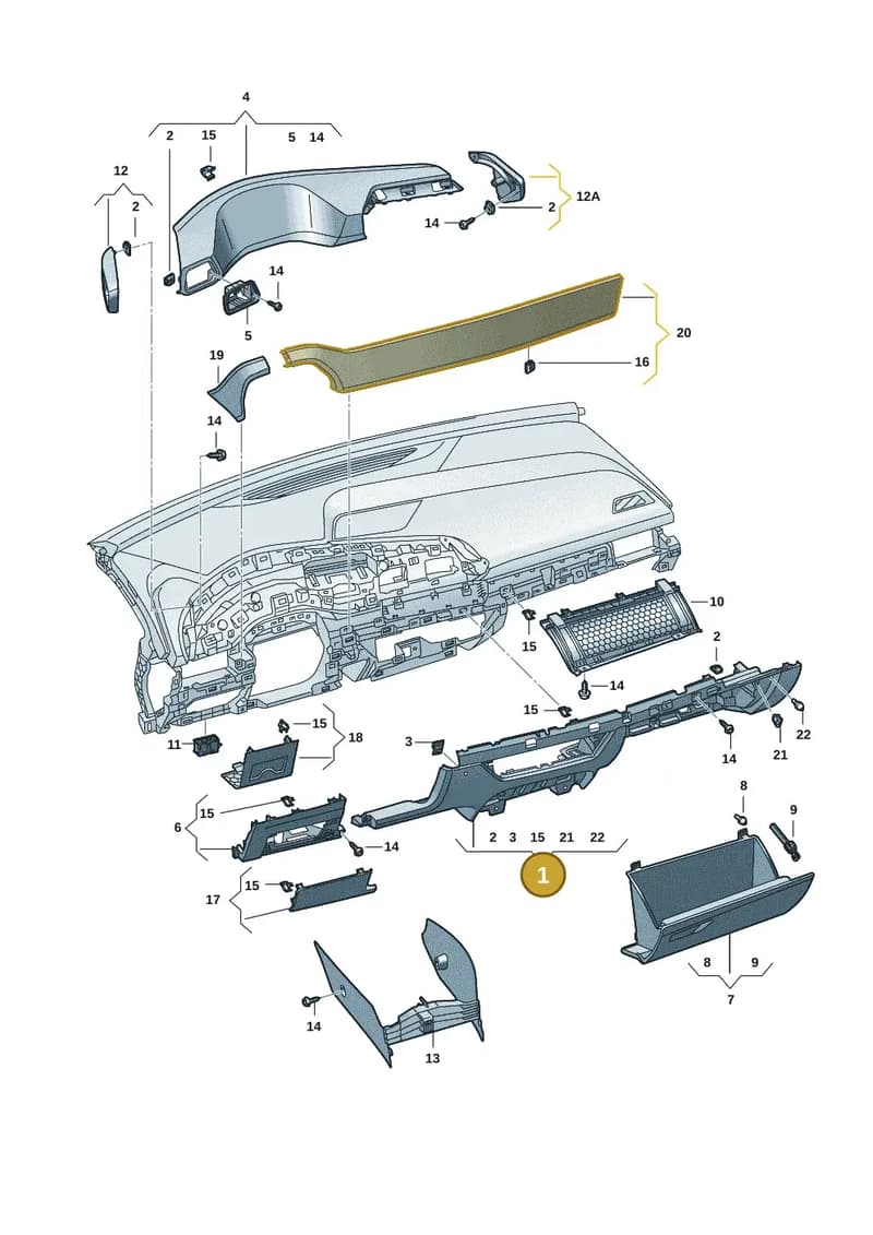 10F858416C82V — SEAT CUPRA Born (2021-) diagram 10s857020, position 1