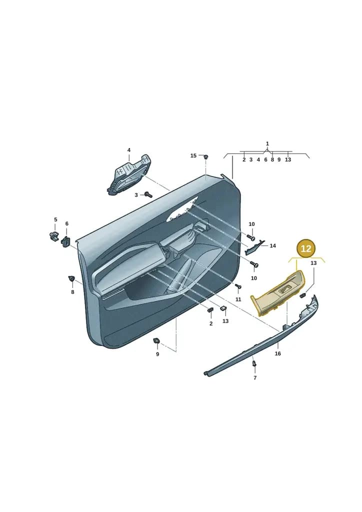 10F867158ZJX — SEAT CUPRA Born (2021-) diagram 10s867000, position 12