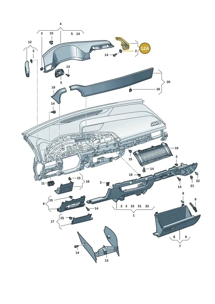 10H853341A9B9 — SEAT CUPRA Born (2021-) diagram 10s857020, position 12A