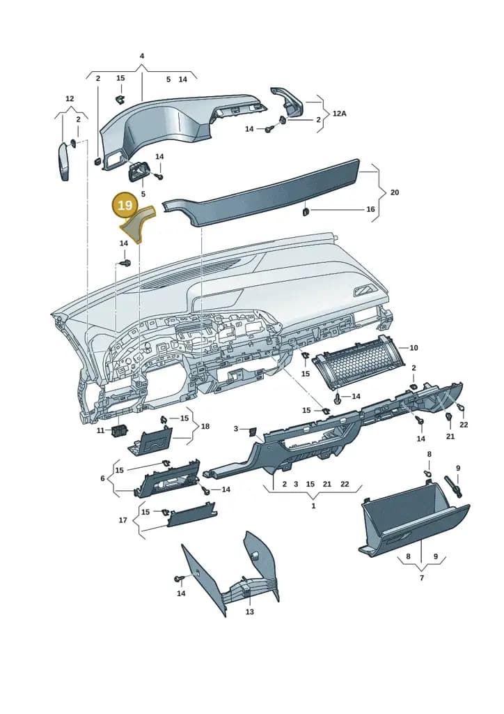 10H8543784GV — SEAT CUPRA Born (2021-) diagram 10s857020, position 19