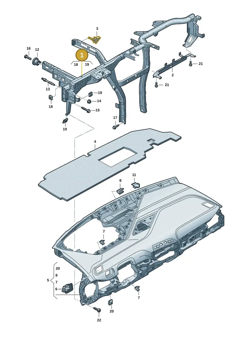 10H857017C — SEAT CUPRA Born (2021-) diagram 10a857000, position 1