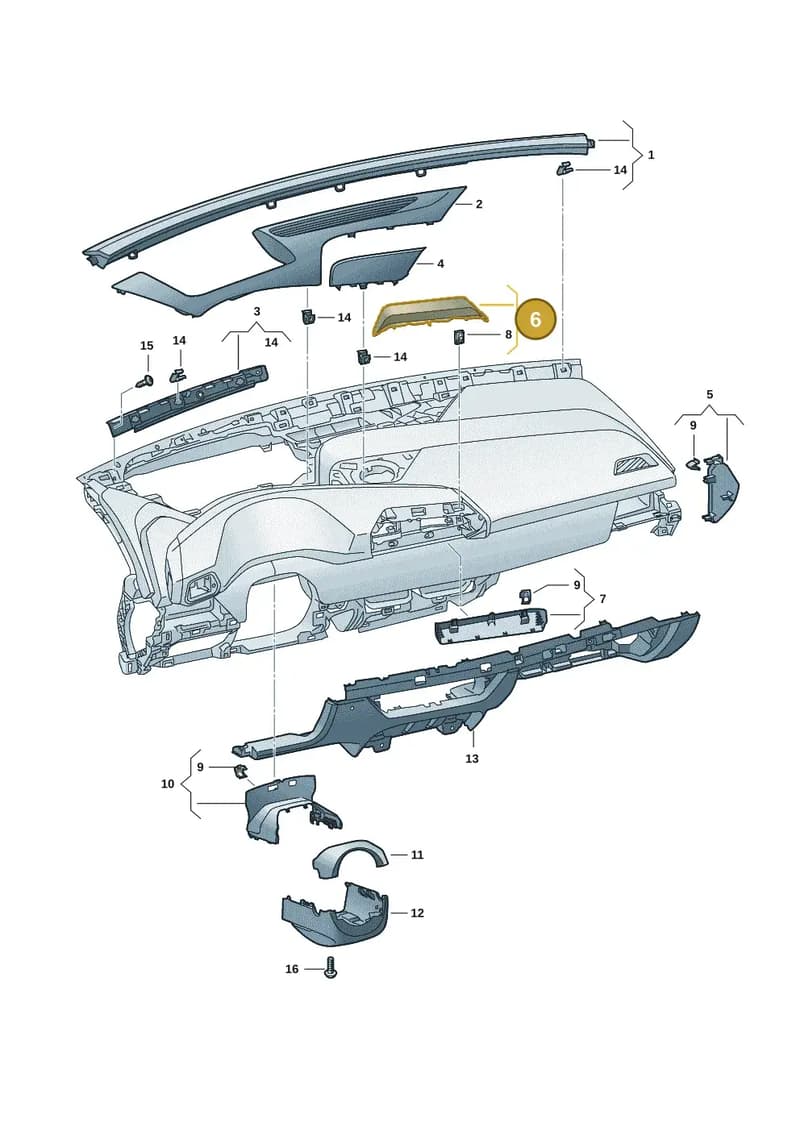 10H8580639B9 — SEAT CUPRA Born (2021-) diagram 10s857010, position 6