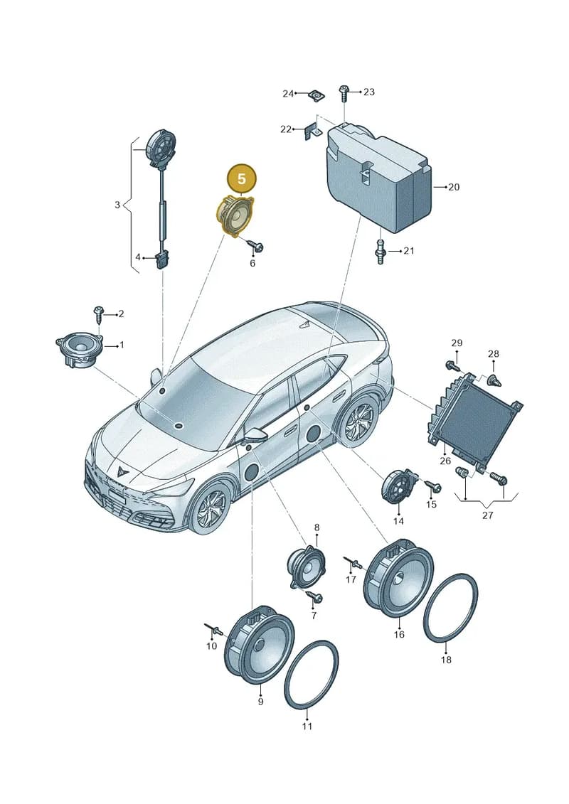 11H035411 — SEAT CUPRA Tavascan (2023-) diagram 20h035035, position 5