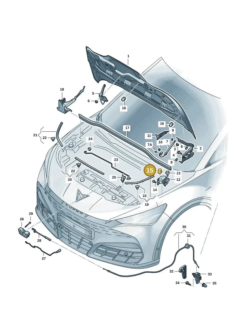 11H805367A — SEAT CUPRA Tavascan (2023-) diagram 20h823000, position 15