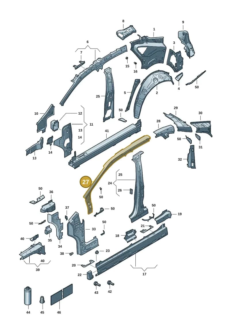 11H809008GRV — SEAT CUPRA Tavascan (2023-) diagram 20h809000, position 27