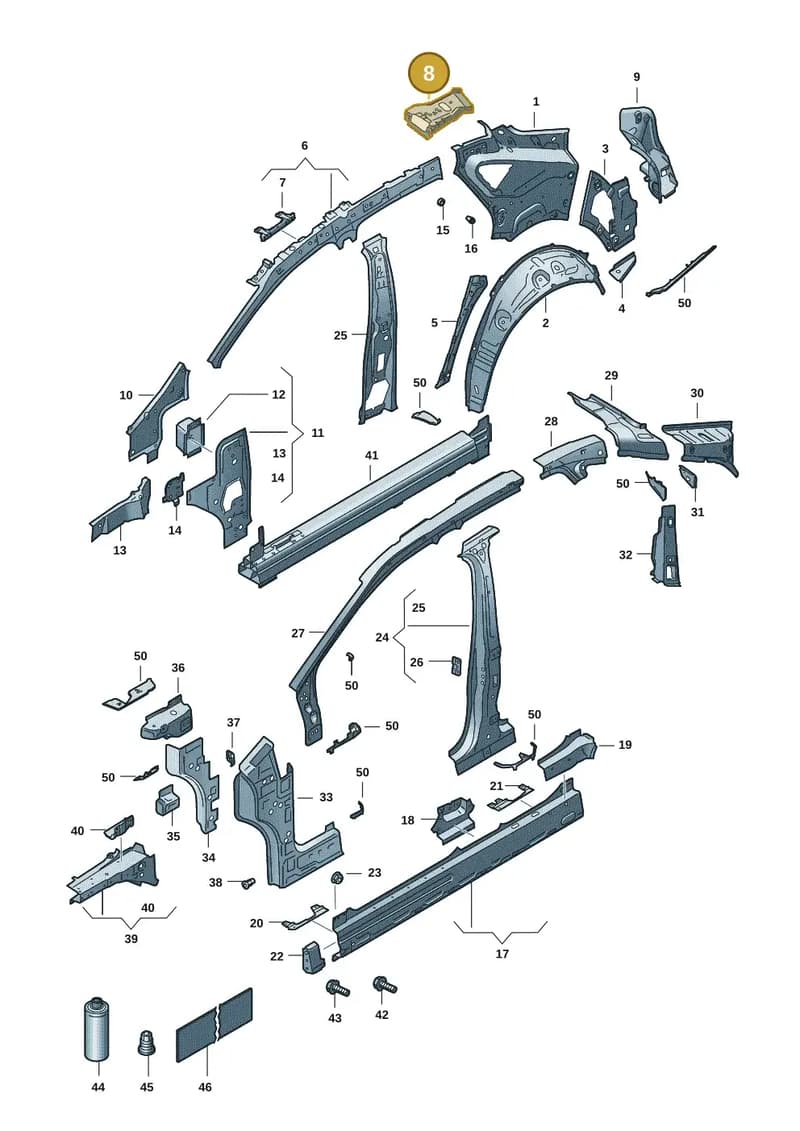 11H809114GRV — SEAT CUPRA Tavascan (2023-) diagram 20h809000, position 8
