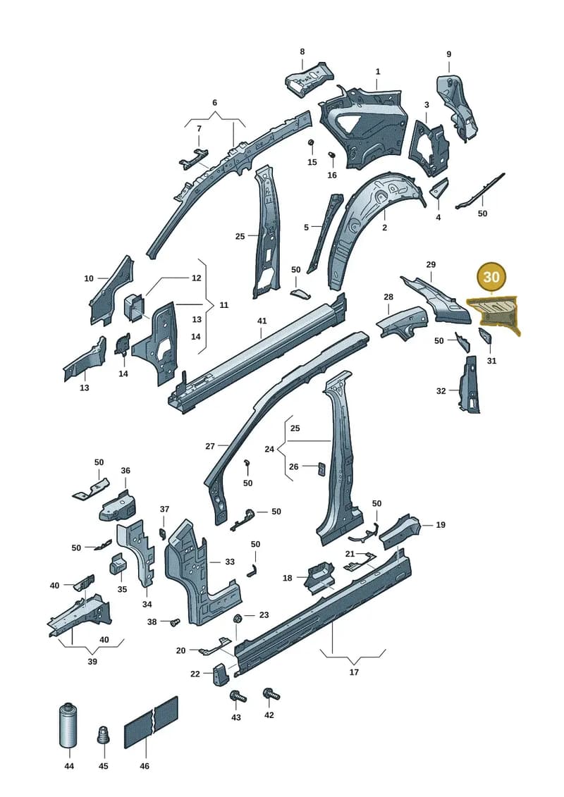 11H809307GRV — SEAT CUPRA Tavascan (2023-) diagram 20h809000, position 30