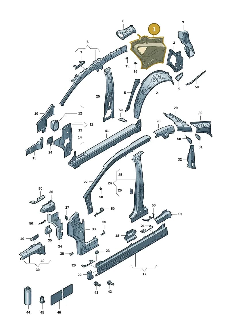 11H809405GRV — SEAT CUPRA Tavascan (2023-) diagram 20h809000, position 1