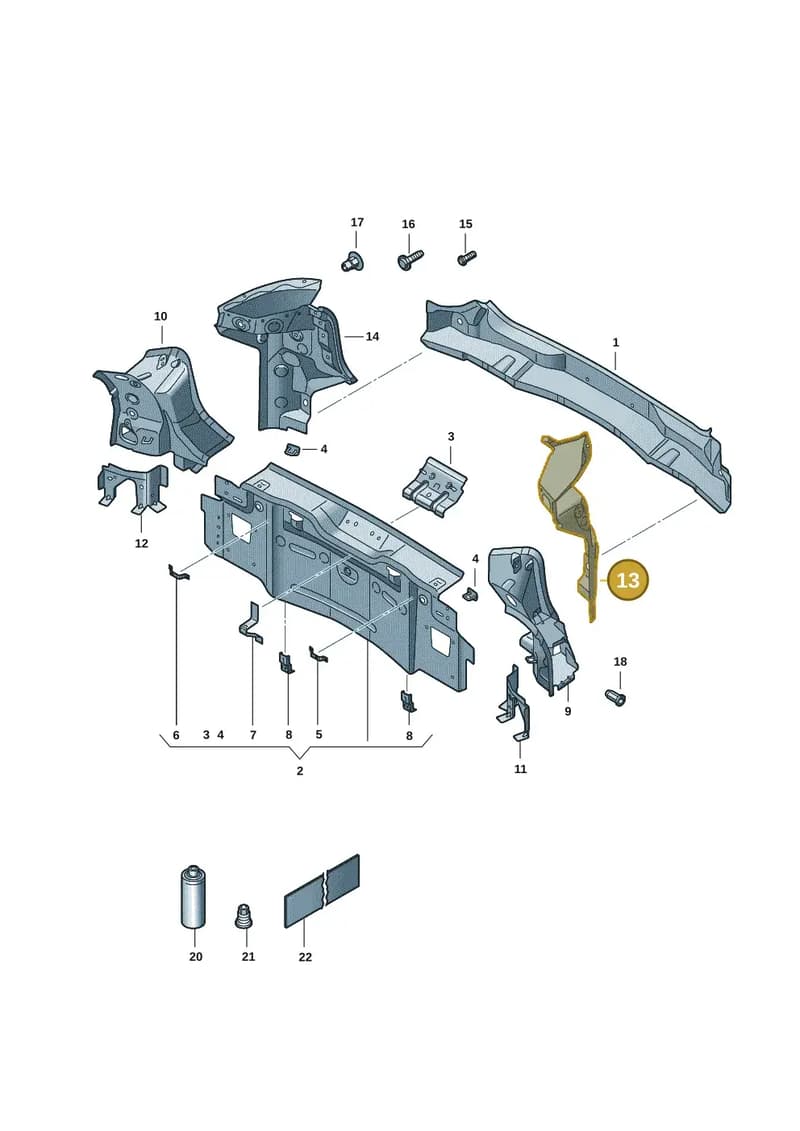 11H813319GRV — SEAT CUPRA Tavascan (2023-) diagram 20h813000, position 13
