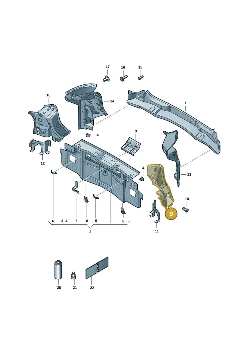 11H813331GRV — SEAT CUPRA Tavascan (2023-) diagram 20h813000, position 9