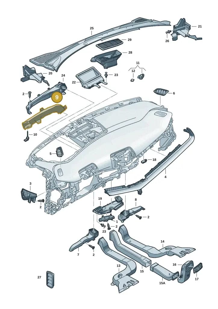 11H819634 — SEAT CUPRA Tavascan (2023-) diagram 20h819300, position 9