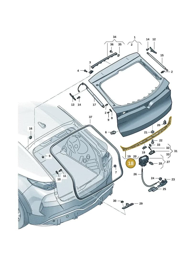 11H827335B9B9 — SEAT CUPRA Tavascan (2023-) diagram 20h827000, position 18