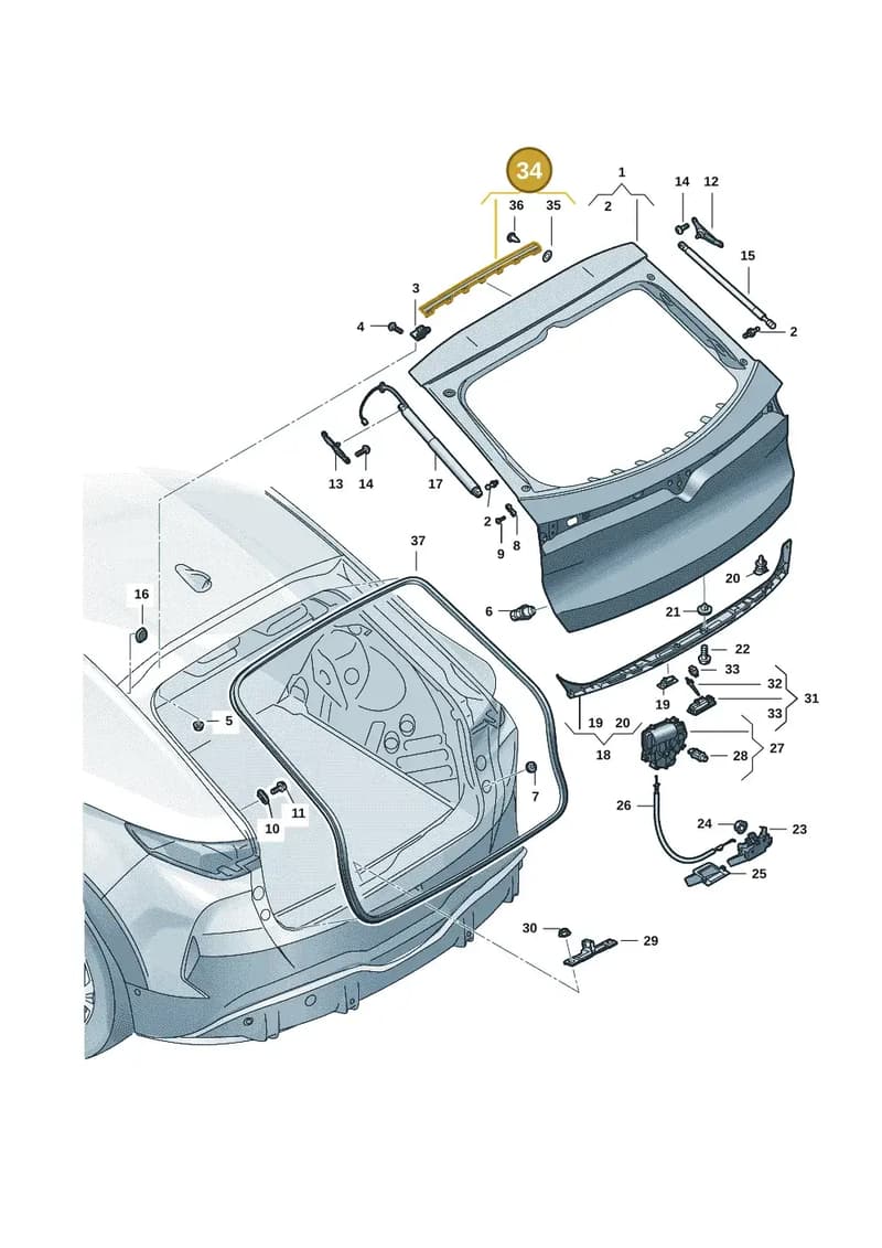11H827703 — SEAT CUPRA Tavascan (2023-) diagram 20h827000, position 34
