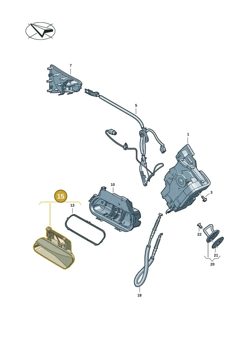 11H837205JGRU — SEAT CUPRA Tavascan (2023-) diagram 11a839000, position 15