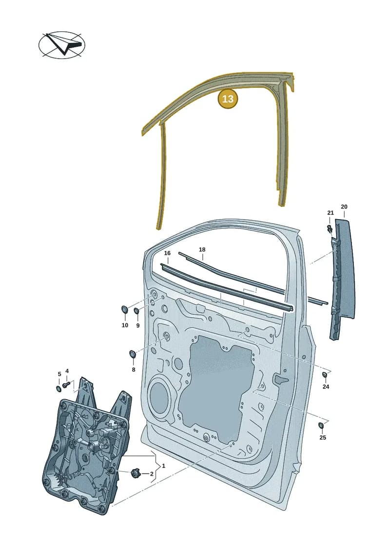 11H837439C5AP — Volkswagen ID.UNYX (2024-) diagram 11a837500, position 13