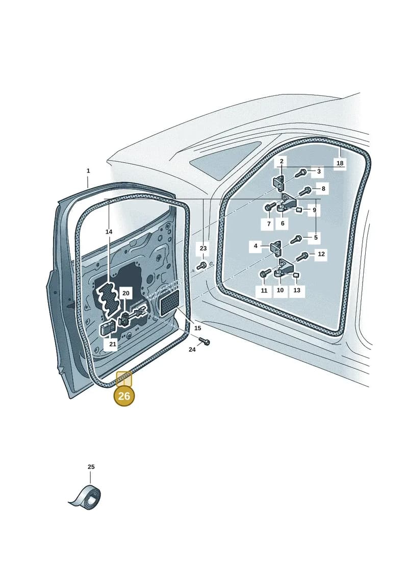11H837701A5AP — Volkswagen ID.UNYX (2024-) diagram 11h831000, position 26