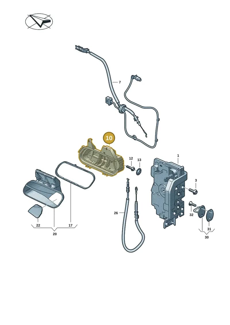 11H837811C — SEAT CUPRA Tavascan (2023-) diagram 11a837000, position 10