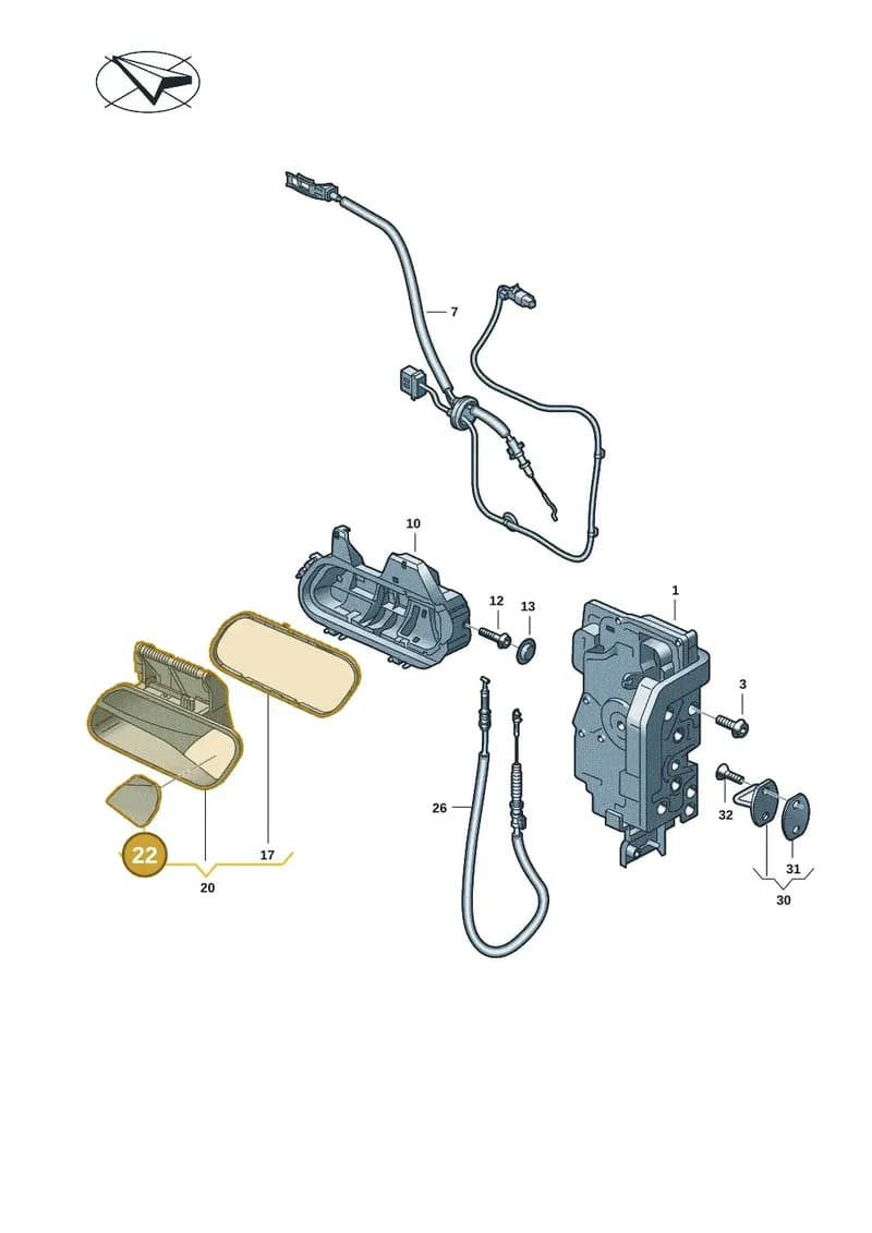 11H837879GRU — SEAT CUPRA Tavascan (2023-) diagram 11a837000, position 22