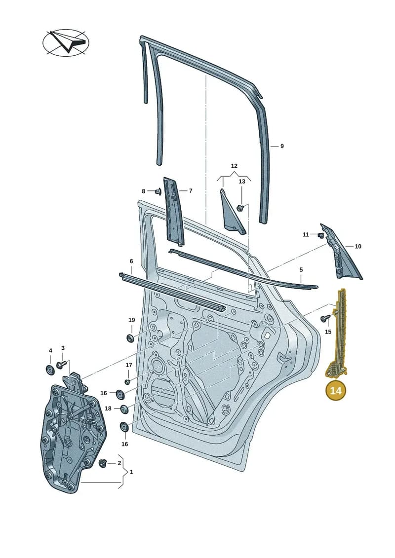 11H839614A — SEAT CUPRA Tavascan (2023-) diagram 20h839500, position 14