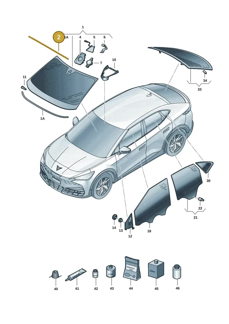 11H845132 — SEAT CUPRA Tavascan (2023-) diagram 20h845000, position 2