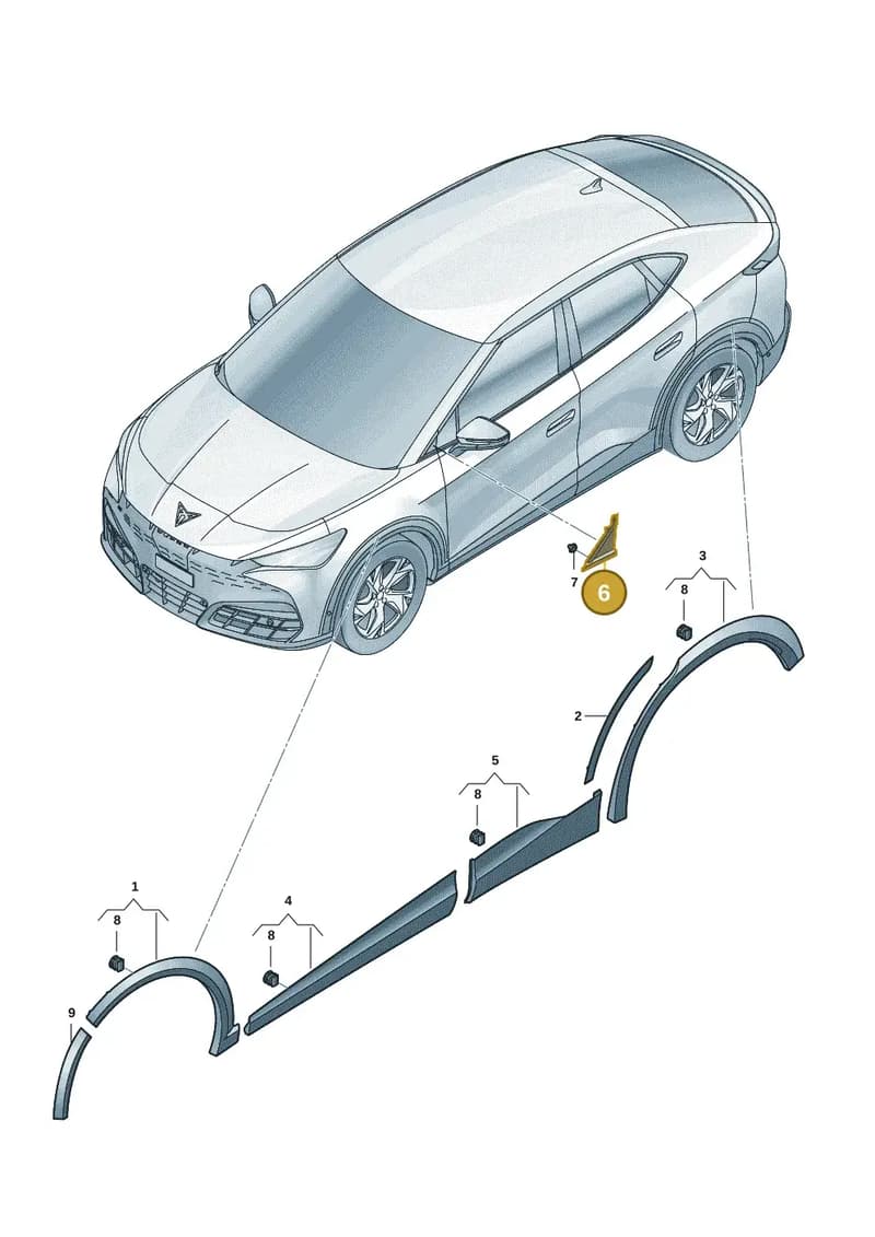11H853271UXD — SEAT CUPRA Tavascan (2023-) diagram 20h853030, position 6