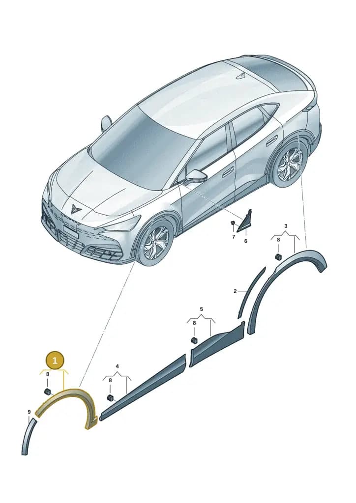 11H853718Y9T — SEAT CUPRA Tavascan (2023-) diagram 20h853030, position 1
