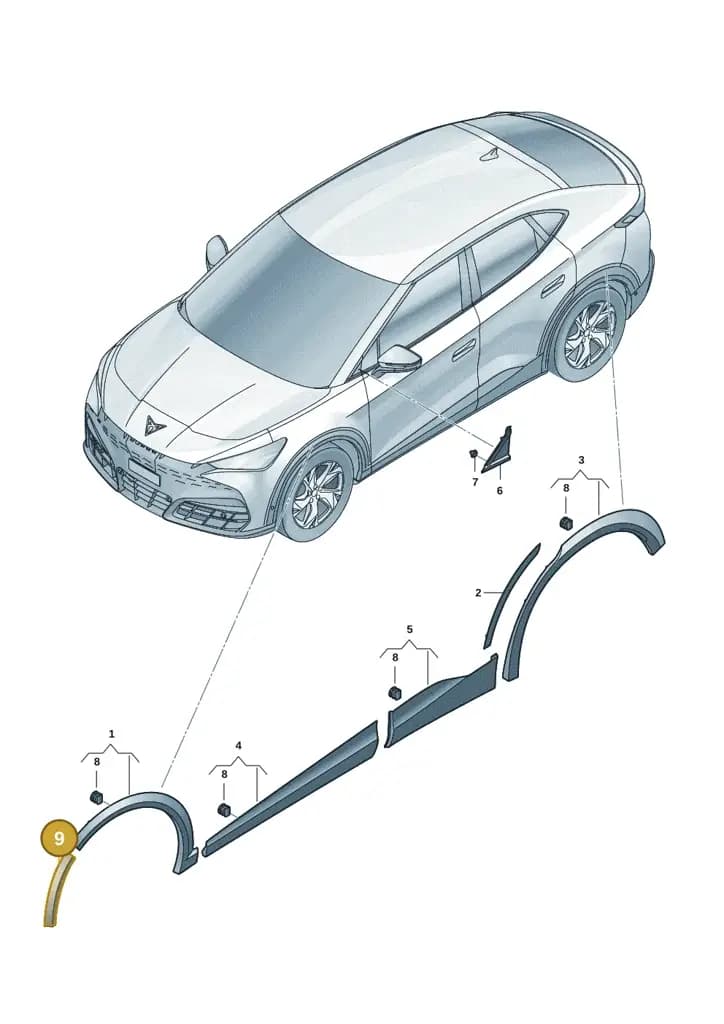 11H854731AY9T — SEAT CUPRA Tavascan (2023-) diagram 20h853030, position 9