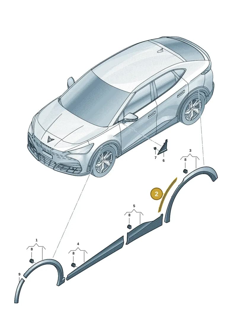 11H854820X7Z — SEAT CUPRA Tavascan (2023-) diagram 20h853030, position 2