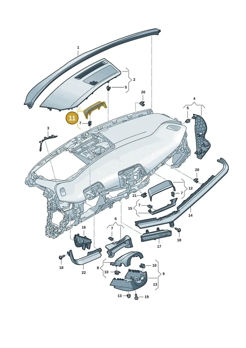 11H8570851QB — SEAT CUPRA Tavascan (2023-) diagram 20h857010, position 11