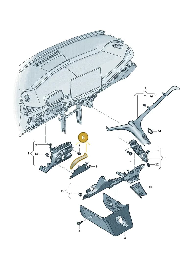 11H8573770DV — SEAT CUPRA Tavascan (2023-) diagram 20h857020, position 6