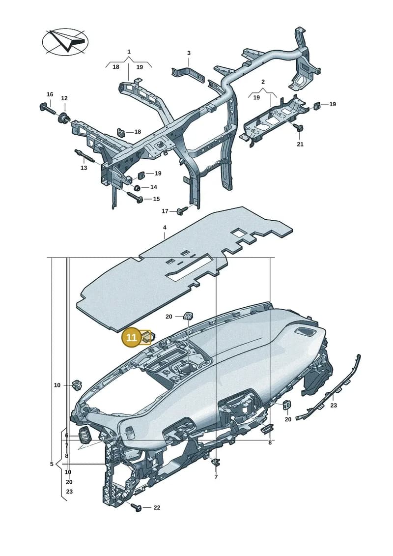 11H857949 — Volkswagen ID.UNYX (2024-) diagram 11h857000, position 11